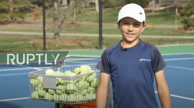 Ten Year Old Tennis Ace Sets Sights on Stardom with All-Forehand Style